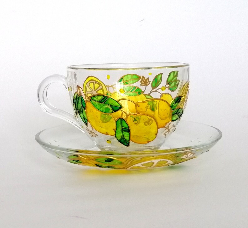 Personalised Lemon Tea Cup and Saucer Custom Bridal Shower Etsy