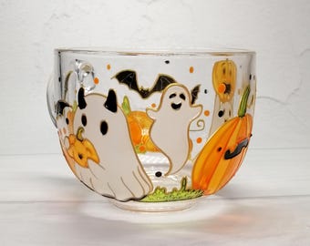 Tazza 3D Di Halloween A Forma Di Zucca E Fantasma, Tazza In Ceramica Per Feste A Tema, Regalo Divertente Per Bambini, Donne E Uomini - 8