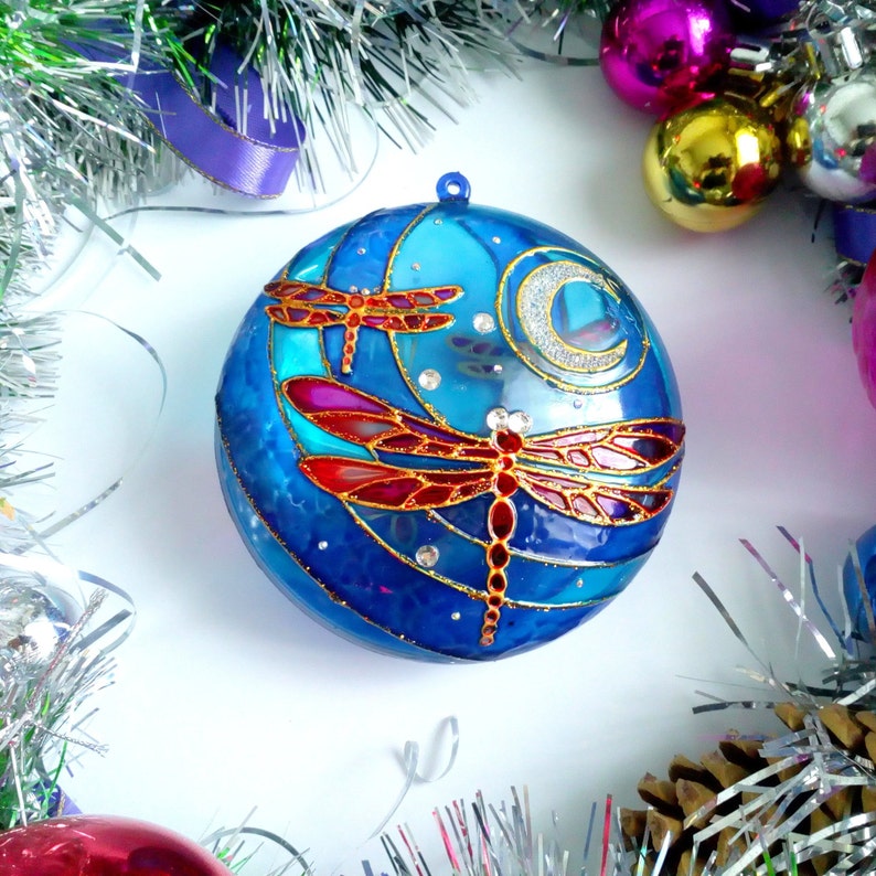 Dragonfly Christmas Ornaments 