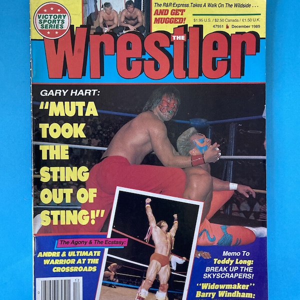 THE WRESTLER MAGAZINE December 1989 Vintage Wrestling wwf wwe wcw