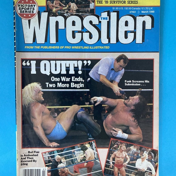 THE WRESTLER MAGAZINE March 1990 Vintage Wrestling wwf wwe wcw