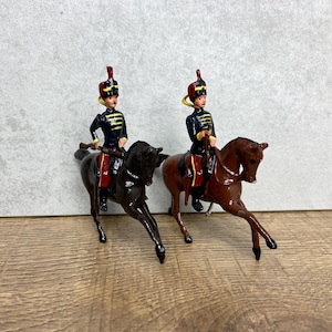 11e régiment de hussards britanniques, soldats de plomb vintage