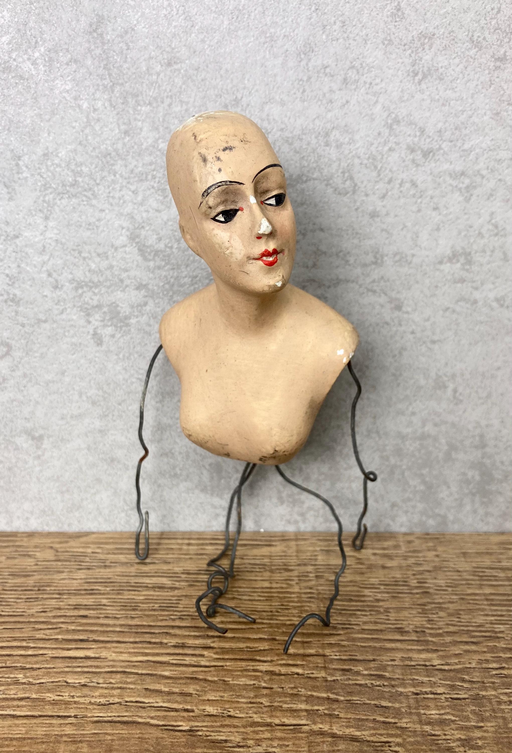 アメリカン　アンティーク　シュールな 蝋人形 ワックスドール wax doll アメリカン アンティーク シュールな 蝋人形 ワックスドール wax