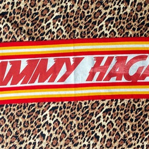 Sammy Hagar Van Halen Vintage 1980s CONCERT SCARF 80s Heavy Metal Rock Band