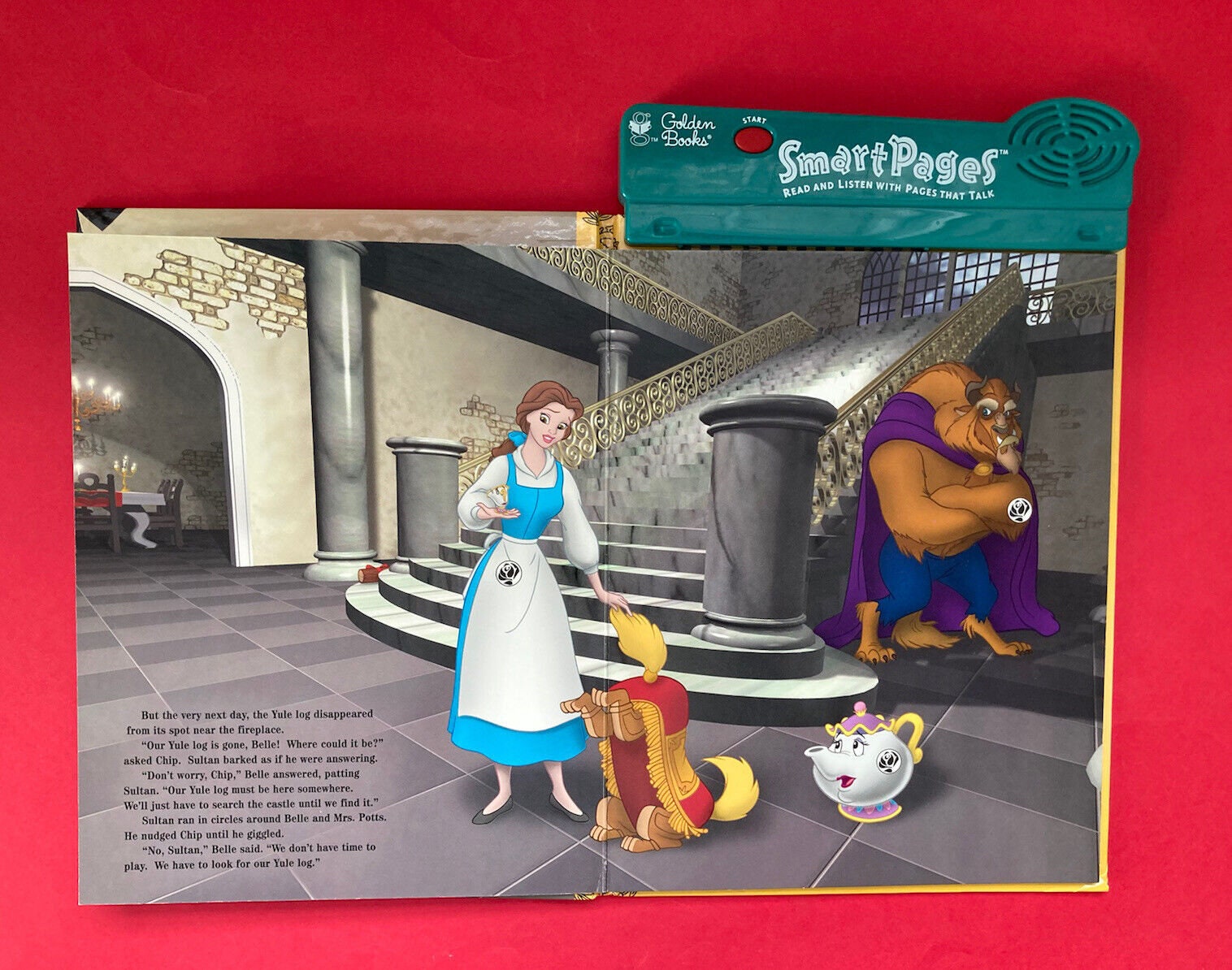 DISNEY BEAUTY and the BEAST the Enchanted Christmas Smart Pages Talking