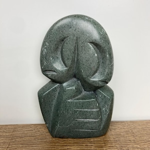 Shona Stone Sculpture Zimbabwe Signed Silas Manyore Mid Century Vintage