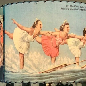 Classic Aqua Maids Cypress Gardens Vintage Images Lamp Shade . . . Great for Cottage, Camp, Home, Lodge, Cabin or Farmhouse decor USA MADE