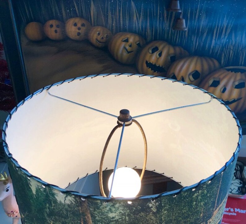 Vintage Camping Scenes Lamp Shade. Great for Cottage Camp Etsy