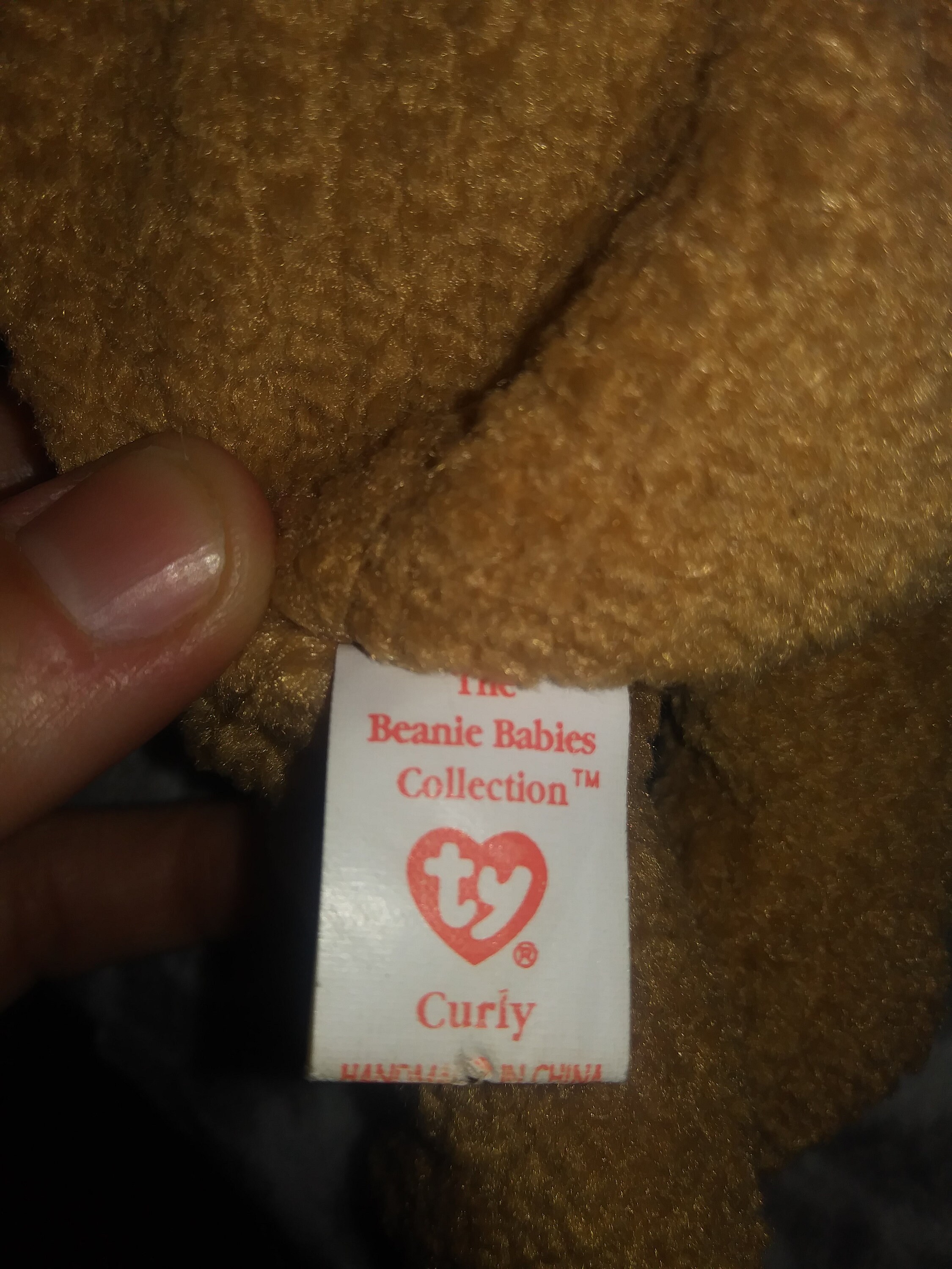 Rare Curly 4052 Ty Beanie Baby Etsy
