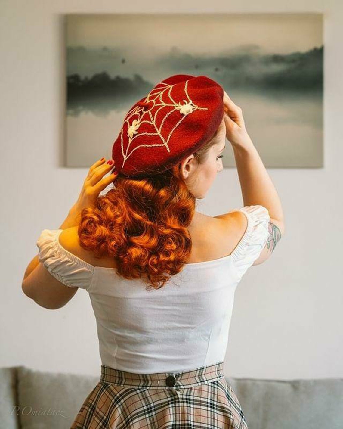 spider web beret