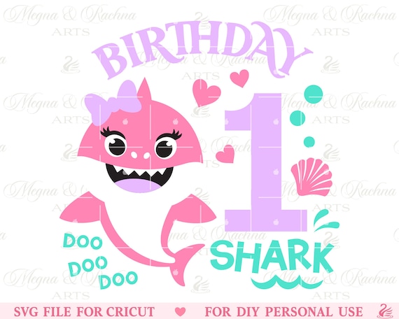 1st Birthday Shark Svg Shark Doo Doo Svg Shark Birthday Svg - Etsy