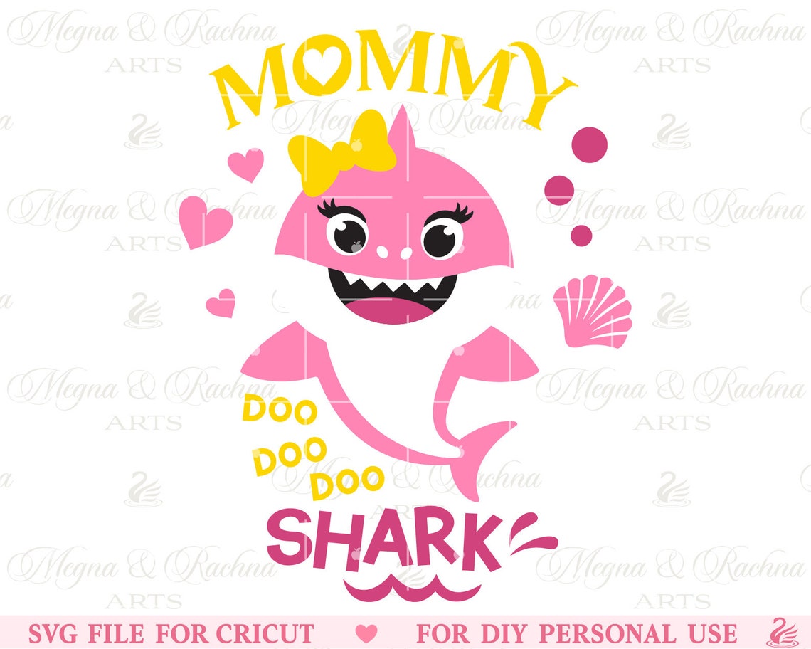 Mommy Shark Svg Baby Shark Svg Mommy and Me Svg Mama Shark - Etsy