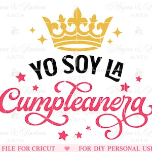 Svg Feliz Cumpleaños pour Mi, Svg Cumpleanera, chemise La Cumpleanera, Svg Latina, femmes espagnoles, Svg Mexicana, chemise anniversaire Svg mexicaine