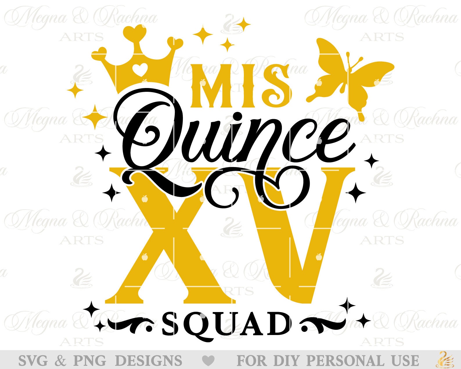 Mis Quince Svg Mis Quince XV Svgquince Squad Svg - Etsy
