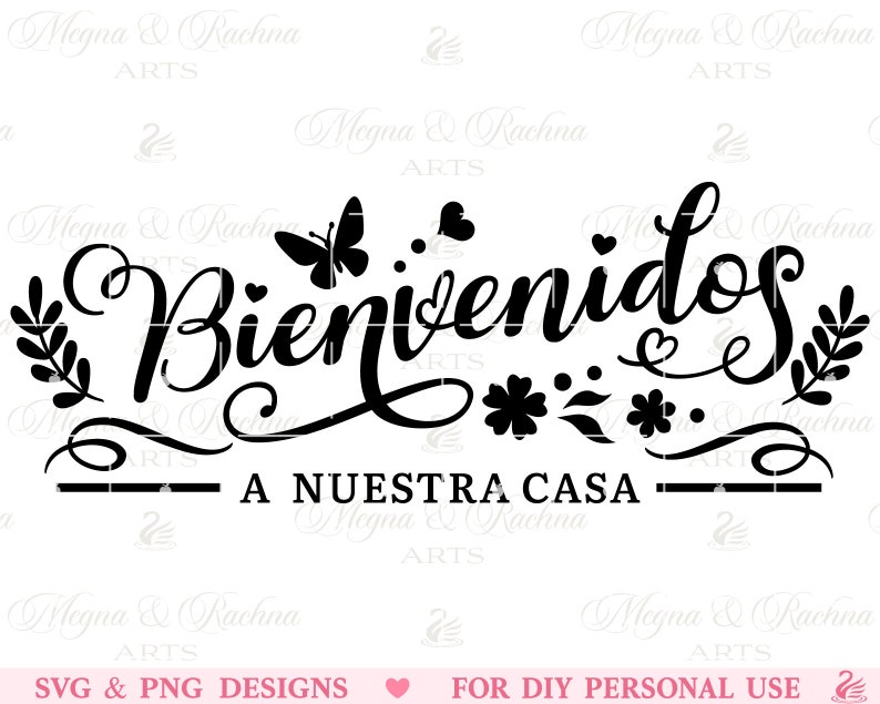 Bienvenidos A Nuestra Casa Svg, Bienvenidos Svg, Spanish Welcome Sign Svg, Bienvenidos Sign, Spanish Home Sign, Welcome Svg, Entry, Cricut imagen 1