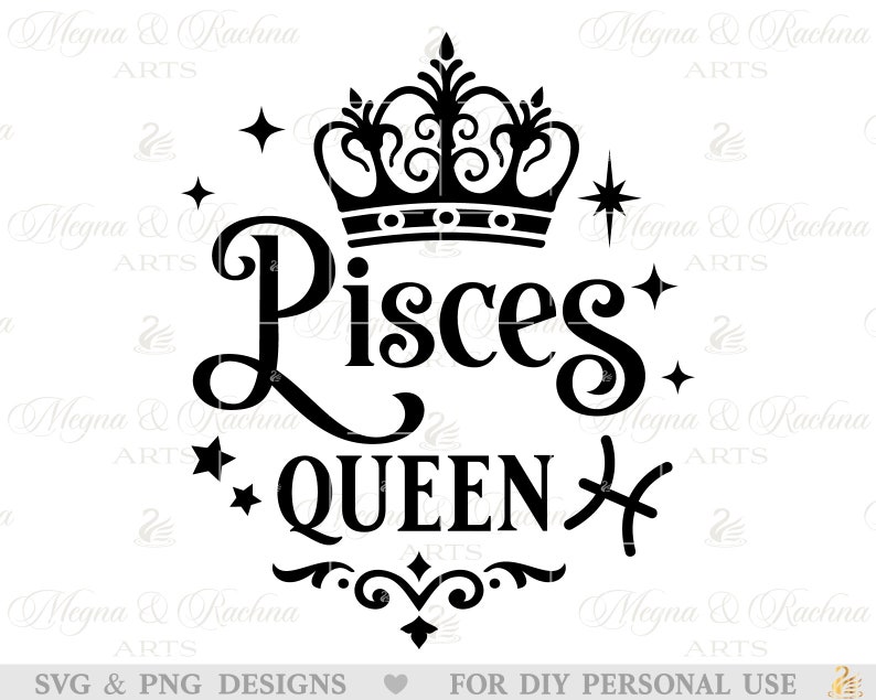 Pisces Queen Svg Pisces Zodiac Svg Pisces Svg for Women Afro Etsy