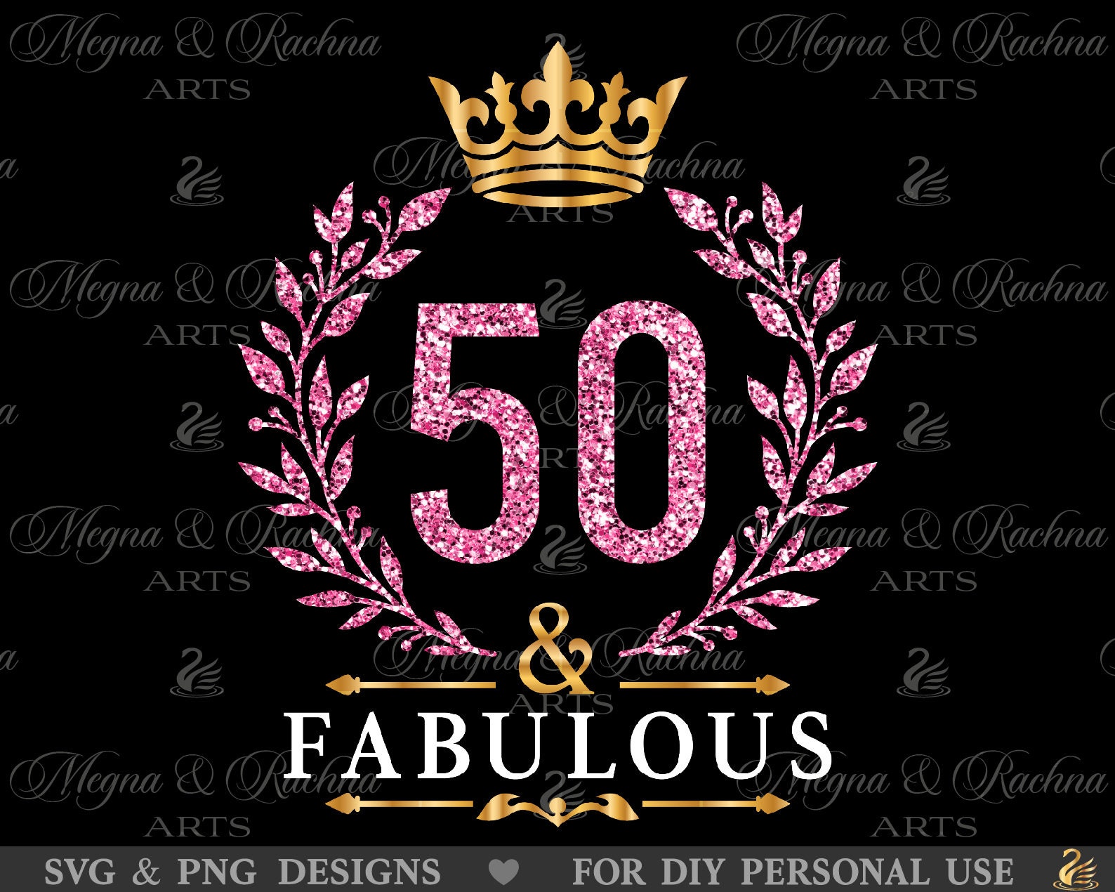 50 and Fabulous Svg, 50th Birthday Svg, 50th Birthday Svg For Women, 50 Years Old Svg, Fifty Birthday Svg, Fabulous 50 Svg, 50th svg