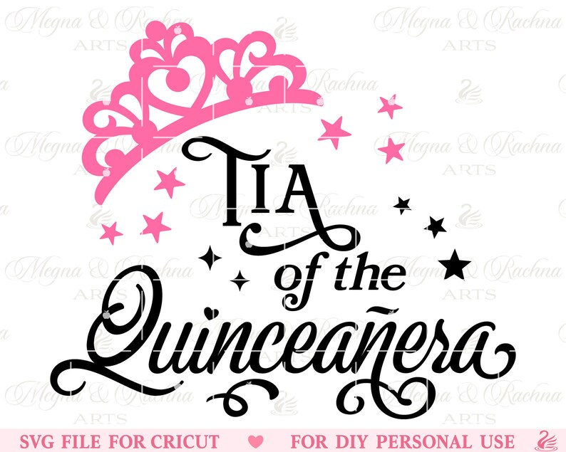 Quince Family Svg Mom Svg Tia Svg Quinceanera Svg Sweet 15 Etsy