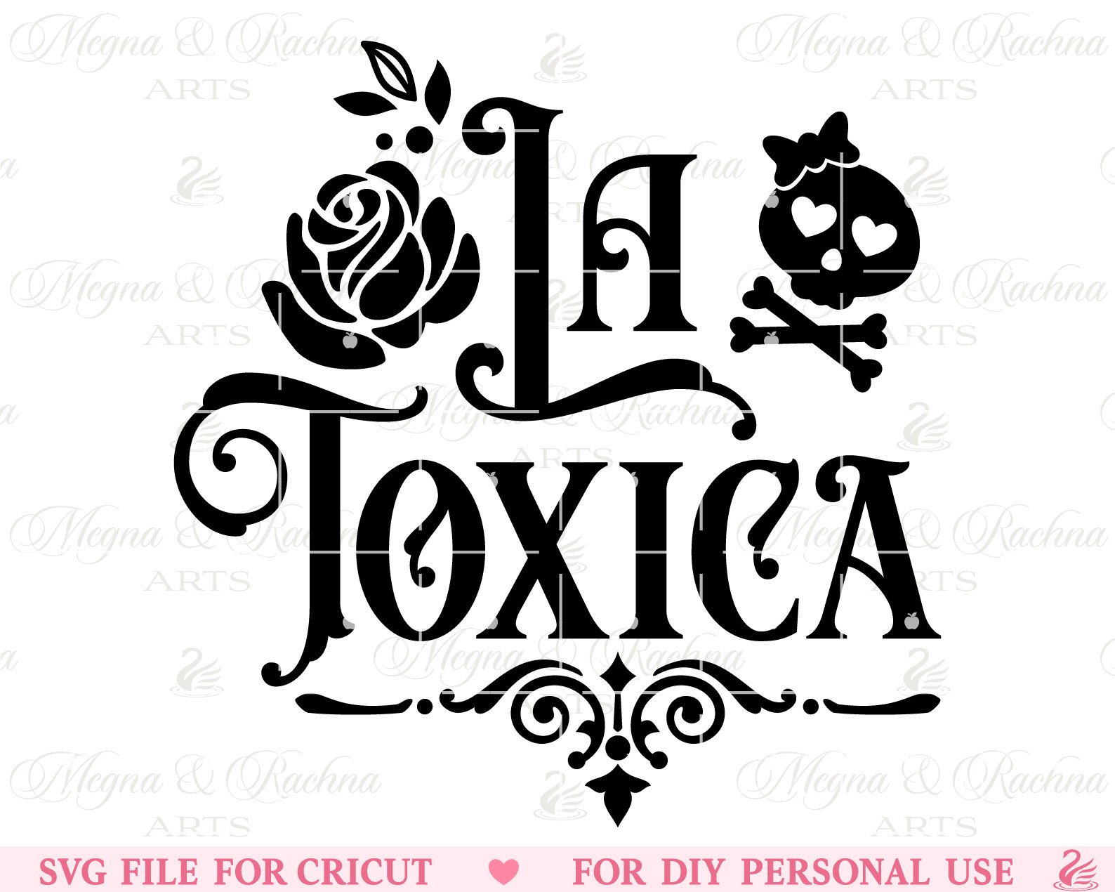 La Toxica Svg Toxica Svg Mexicana Svg Latina Svg Chingona Etsy