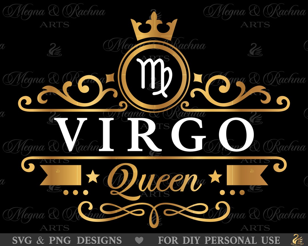 Virgo Queen Svg Vierge femme Svg Vierge anniversaire Svg Etsy France