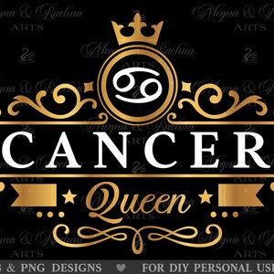 Svg Reine Cancer, Svg femme Cancer, Svg anniversaire Cancer, Svg fille Cancer, Svg Cancer, Svg Afro Queen, Svg Zodiaque, Anniversaire Août Juillet