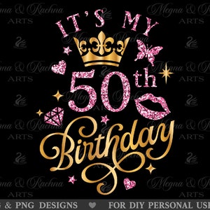 Het is mijn 50e verjaardag SVG, 50e verjaardag SVG, 50e verjaardag SVG voor vrouwen, 50e SVG, vijftig verjaardag SVG