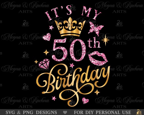 Es mi 50.o cumpleaños Svg, 50.o cumpleaños Svg, 50.o cumpleaños Svg para  mujeres, 50.o svg, Cincuenta cumpleaños Svg -  México
