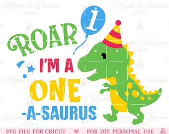 One A Saurus Svg, Dino 1st Birthday Svg, Rawr Im 1 Svg, Kids, Dino Boy Svg, Trex Birthday Svg, Birthday Saurus Svg, Dinosaur Birthday Boy