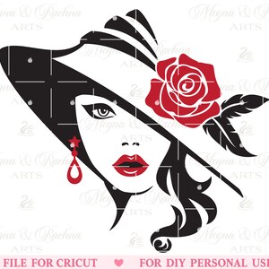 Cara de mujer Svg, Cara de dama Svg, Cara de mujer Svg, Pestañas Svg, Cabeza de mujer Svg, Maquillaje Svg, Labios Glamour Chicas Hermosa Camisa Cricut Cut File