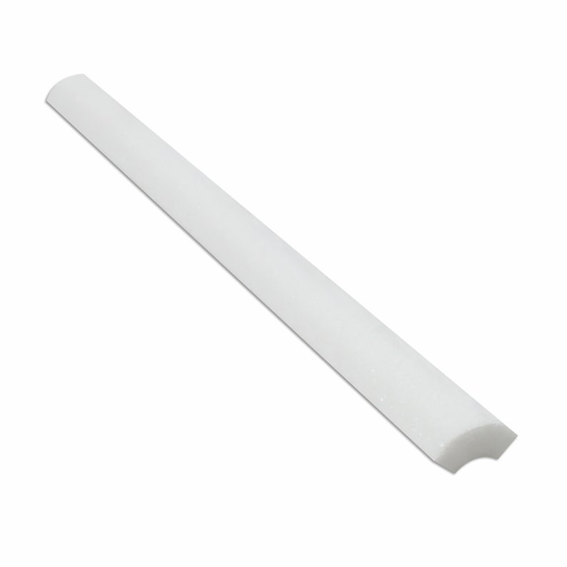 Thassos White Marble Polished Quarter Round Trim Molding Etsy