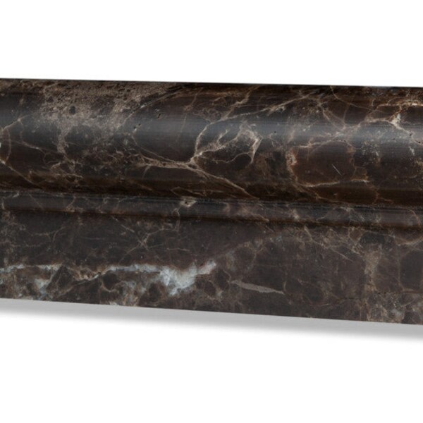 Emperador Dark Marble Polished OG-1 Chair Rail Molding Trim