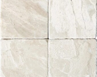 4 X 4 Diano Royal ( Queen Beige ) Marble Tumbled Field Tile