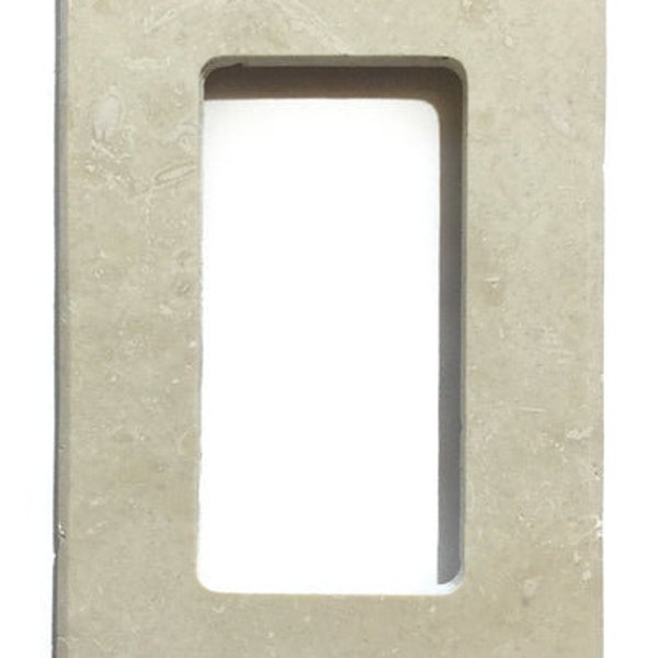 Ivory Travertine | 100% Authentic Real Natural Stone Switch Wall Plates / Switch Plates / Covers