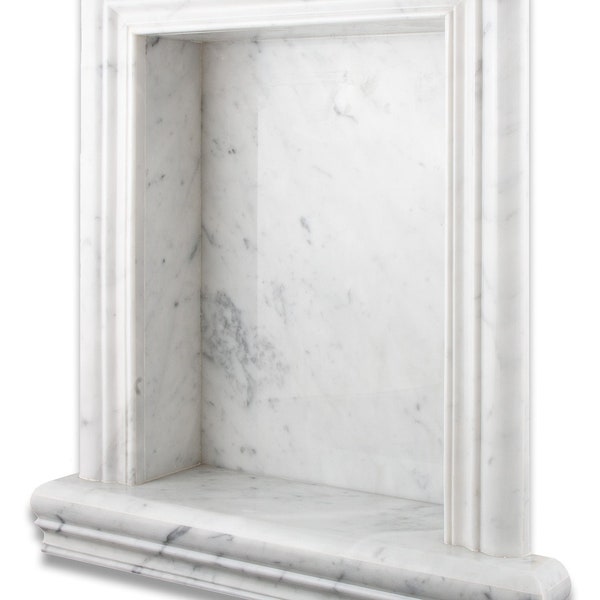 White Marble Shower Shelf Etsy