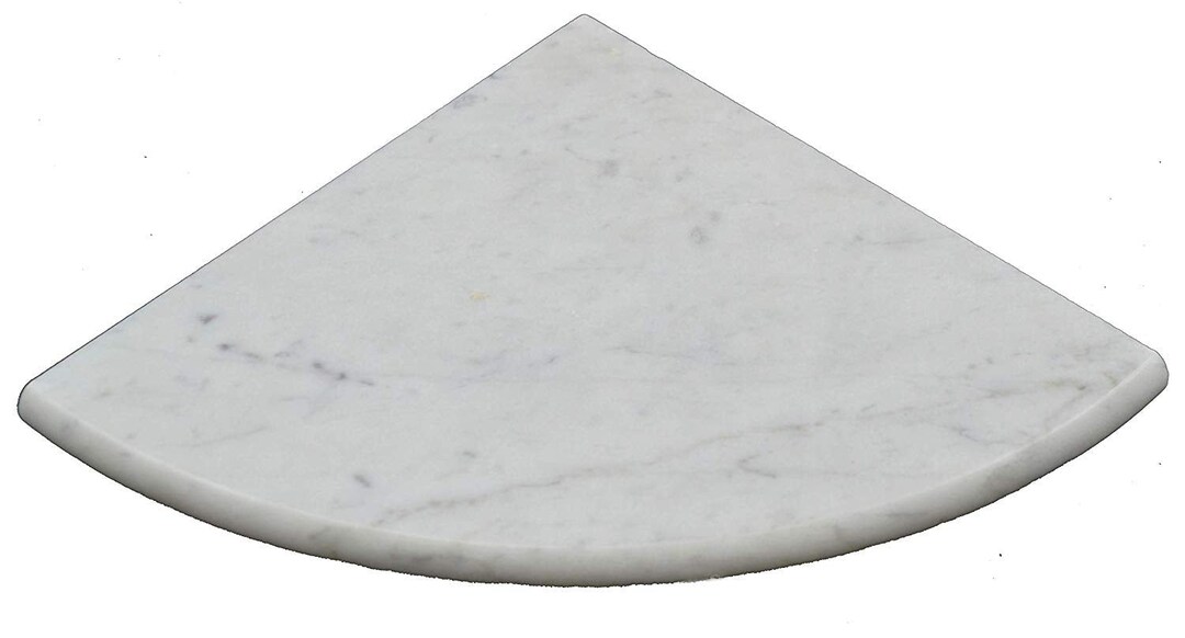 Carrara White Marble Shower Corner Shelf Polished Etsy