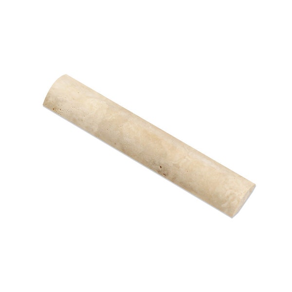 Durango Cream Travertine Honed Quarter - Round Trim Molding