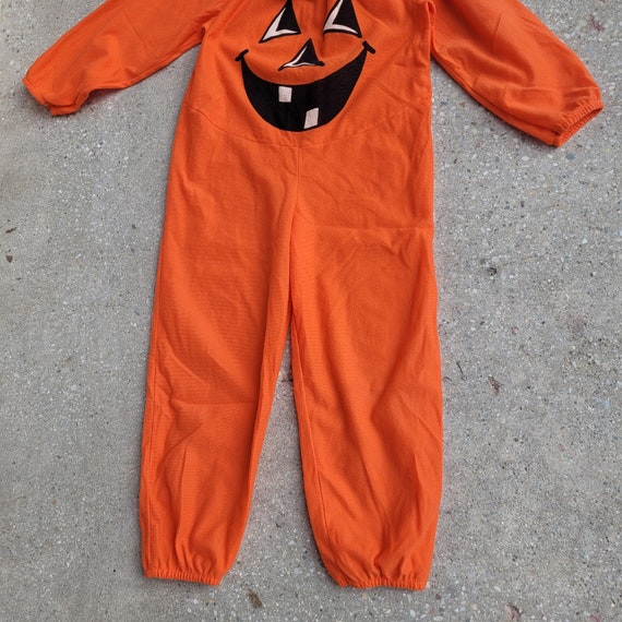 Vintage kids Halloween Pumpkin jumper costume siz… - image 3