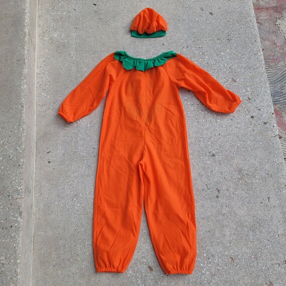 Vintage kids Halloween Pumpkin jumper costume siz… - image 6