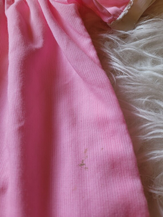 Pink vintage 1960s Baby girl dress 2t - image 4