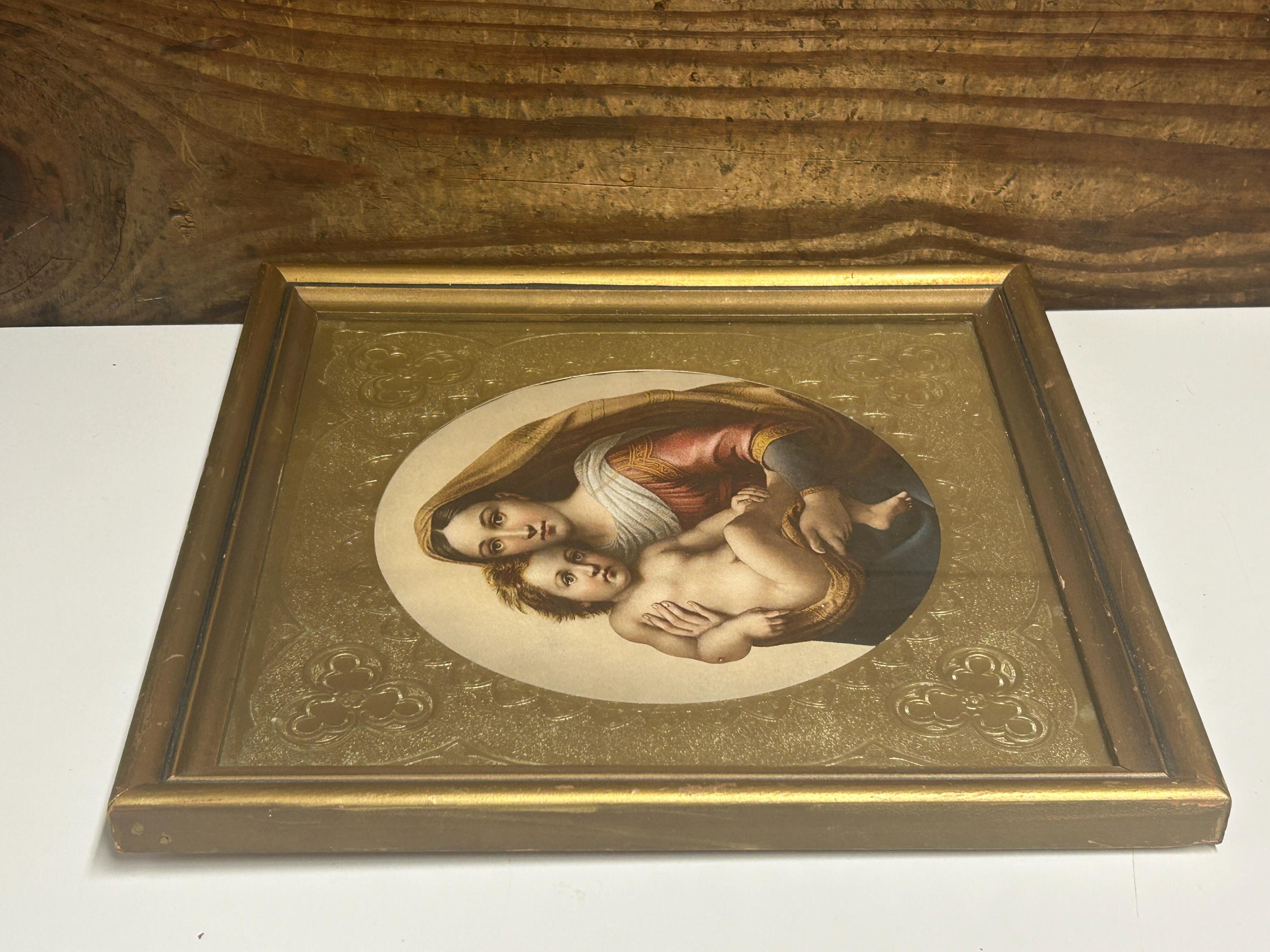 Vintage Framed Sistine Madonna Wall Plaque: Raphael Religious Art - Etsy