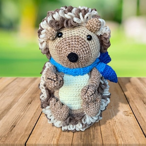 Mini Crochet Hedgehog Plush Toy | Cuddly Hedgehog Stuffed Animal | Small Hedgehog Soft Toy | Amigurumi Hedgehog Miniature Doll | Cute Gifts