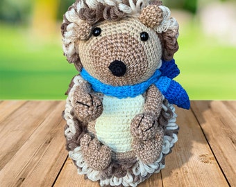 Mini erizo de peluche de ganchillo / Erizo de peluche tierno / Erizo pequeño de peluche / Muñeca miniatura de erizo amigurumi / Regalos lindos