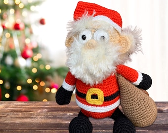 Amigurumi Santa Claus Doll | Handcrafted Santa Claus | Christmas Holiday Decoration | Stuffed Santa | Cute Santa Claus Crochet | Mini Santa