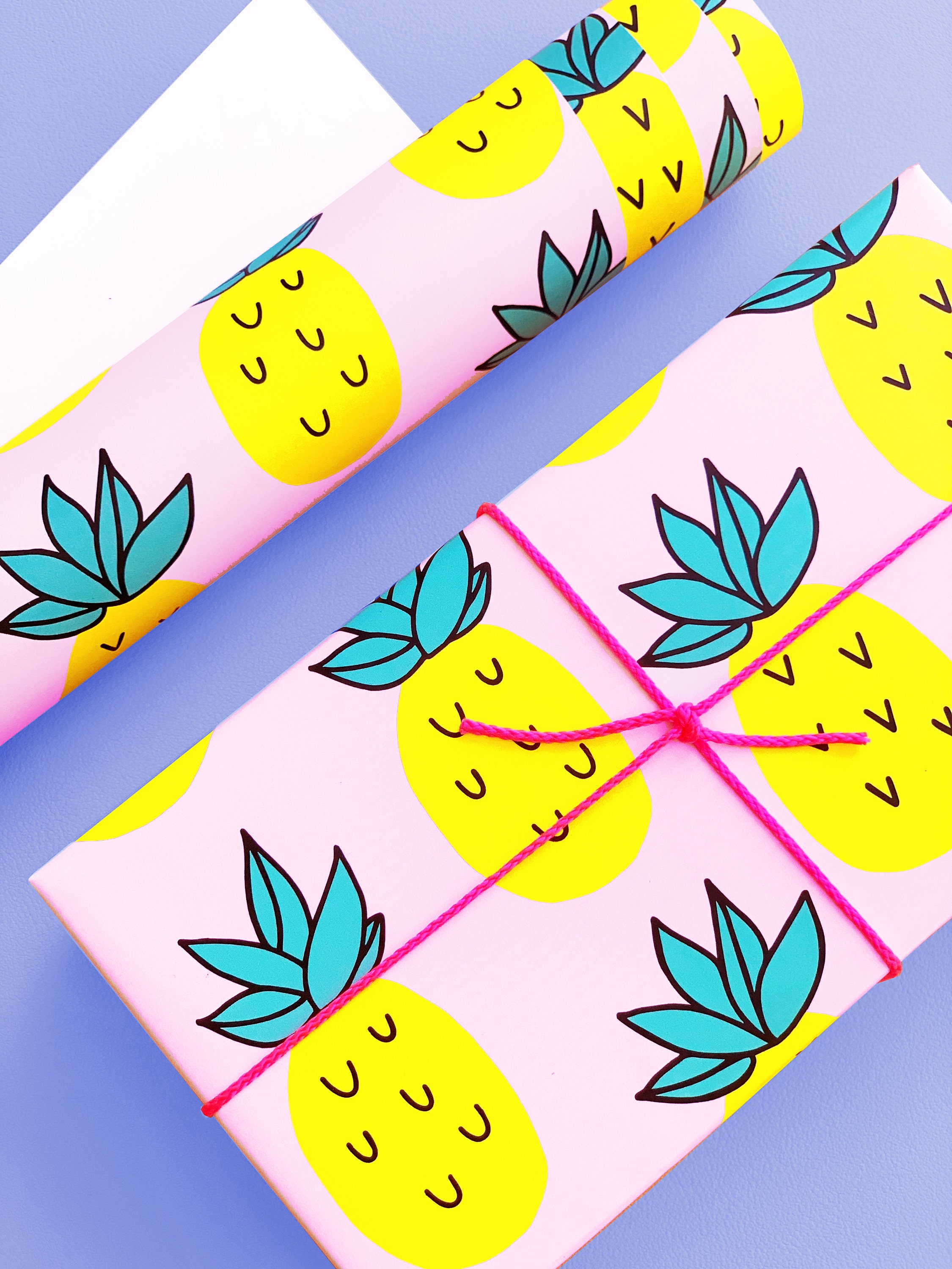 Pineapples Gift Wrap 29 X 20 Sheet / Wrapping Paper Sheet / Modern