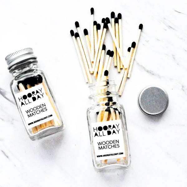 Matches in Bottle Etsy