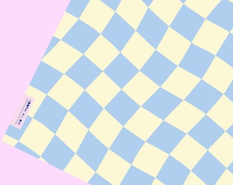Wavy Checkers / Wrapping Paper / 29" x 20" Sheet / Gift Wrap Sheet / Modern