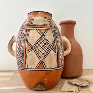 Marokkanischer Terrakotta-Krug – Berber-Manufaktur