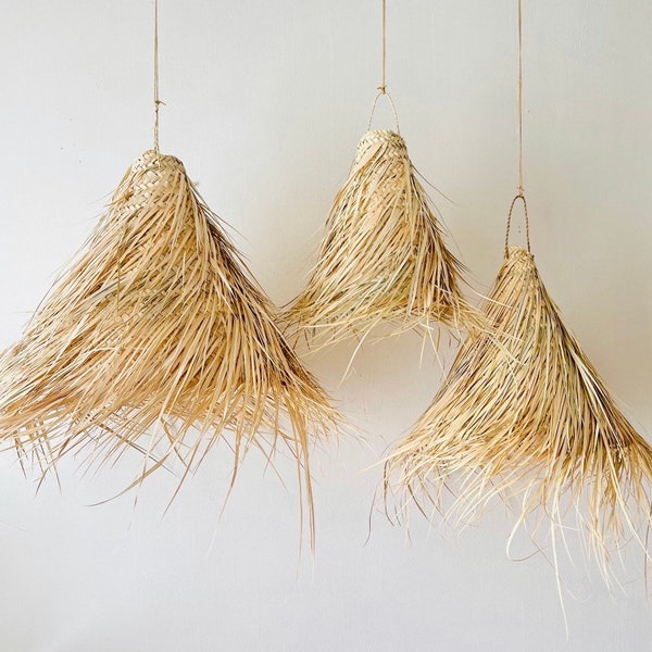 Straw pendant light