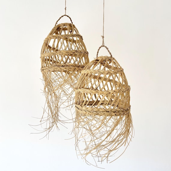 Suspension paille - luminaire marocain - décoration bohème naturelle
