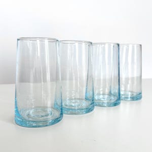 Set of 4 Moroccan Glasses - Large - Blown Glass